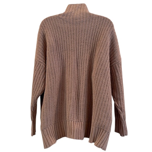 Aerie Textured Knit Sweater in Brown/Blush Long Sleeve Sz XL EUC Cozy Comfy Fall - Picture 2 of 6